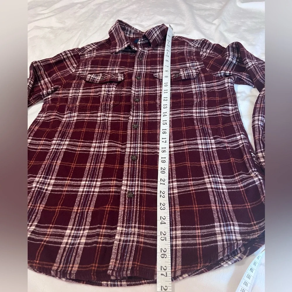 Lot -Casual Button Down Shirts - Blue, Red, Purple Plaid - Picture 6 of 16